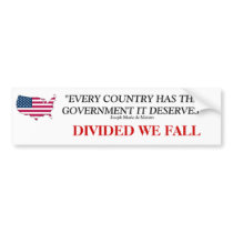 divided we fall sticker bumper stickers