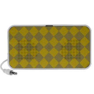 Divine Diamond Patterns_Gold Green texture speaker doodle