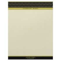 Divine Diamonds (black) Customized Letterhead by BeezKneez Divine Diamonds (black) Customized Letterhead