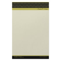 Divine Diamonds (black) Customized Stationery by BeezKneez Divine Diamonds (black) Customized Stationery
