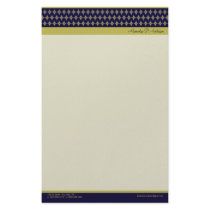 Divine Diamonds (blue) Customized Stationery by BeezKneez Divine Diamonds (blue) Customized Stationery