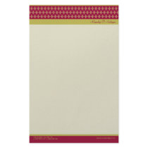 Divine Diamonds (fuschia) Customized Stationery by BeezKneez Divine Diamonds (fuschia) Customized Stationery