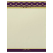 Divine Diamonds (purple) Customized Letterhead by BeezKneez Divine Diamonds (purple) Customized Letterhead
