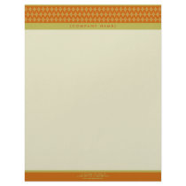 Divine Diamonds (tangerine) Customized Letterhead by BeezKneez Divine Diamonds (tangerine) Customized Letterhead