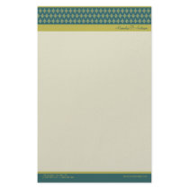 Divine Diamonds (teal) Customized Stationery by BeezKneez Divine Diamonds (teal) Customized Stationery