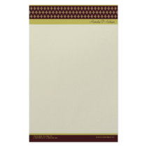 Divine Diamonds (wine) Customized Stationery by BeezKneez Divine Diamonds (wine) Customized Stationery