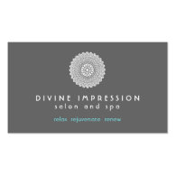 Divine Impression Blue 2 Business Card Template