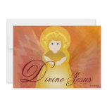 Divine Jesus Dazzling Love Fiery Angel's Wings Invitations