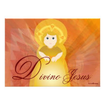 Divine Jesus Dazzling Love Fiery Angel's Wings Invitations