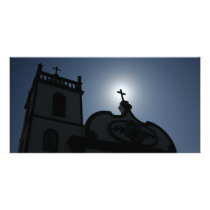 Divine light personalized photo card