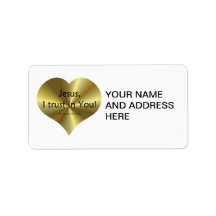 Divine Mercy - "Jesus I trust in You " Address Label