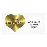 Divine Mercy - "Jesus I trust in You " Custom Photo Card