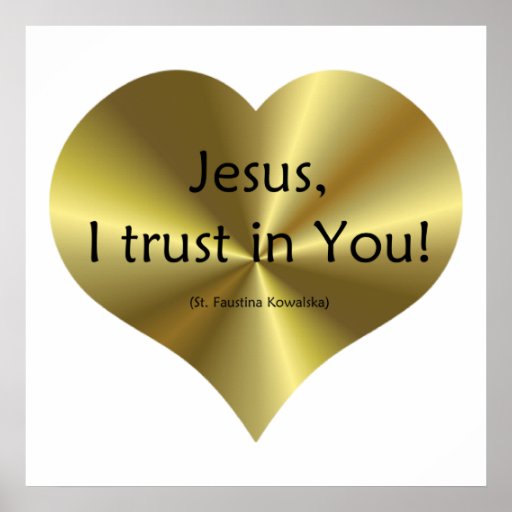 Divine Mercy Jesus I Trust In You Poster Zazzle