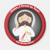 Divine Mercy of Jesus Refrigerator Magnets
