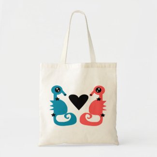 Divine Seahorses in love Tote Bags