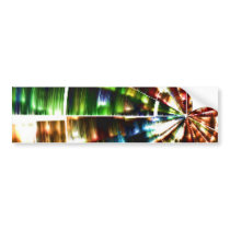 Divine Thoughts - Red Sparkle Cosmic Art bumper stickers