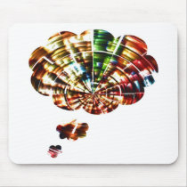 Divine Thoughts - Red Sparkle Cosmic Art mousepads by doonagiri Divine Thoughts - Red Sparkle Cosmic Art mousepads
