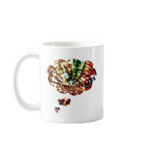 Divine Thoughts - Red Sparkle Cosmic Art mugs by doonagiri Divine Thoughts - Red Sparkle Cosmic Art mugs