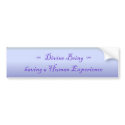 DivineBeing having a Human Experience Bumper bumper stickers by whimsyworks DivineBeing having a Human Experience Bumper bumper stickers