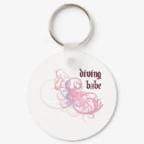 Diving Babe keychains by busybees Diving Babe keychains