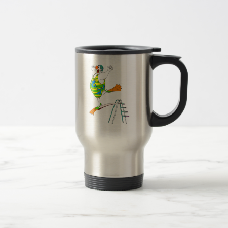 Diving Clown Coffee Mugs