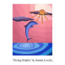 "Diving Dolphin" posters