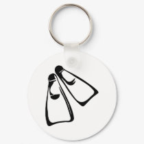 Diving - Fins keychains by Thinkdifferent Diving - Fins keychains