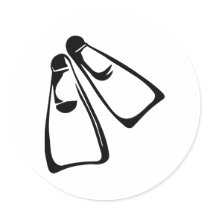 Diving - Fins stickers by Thinkdifferent Diving - Fins stickers