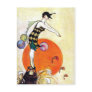 Diving Flapper Girl Postcard