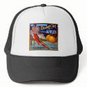 Diving Girl California Apples hats