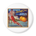 Diving Girl California Apples magnets