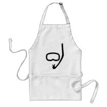 diving goggles and snorkel aprons