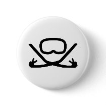 diving goggles and snorkel buttons