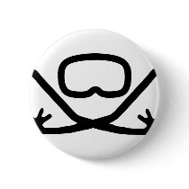 diving goggles and snorkel buttons