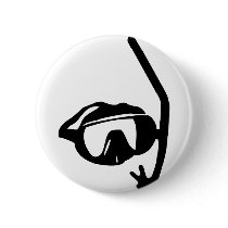 diving goggles and snorkel buttons