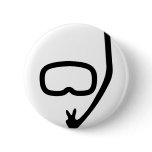 diving goggles and snorkel buttons