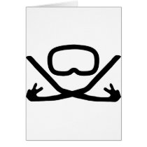 diving goggles and snorkel cards