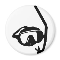 diving goggles and snorkel magnets by Tomaniac diving goggles and snorkel magnets