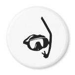 diving goggles and snorkel magnets
