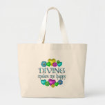 Diving Happiness Canvas Bags