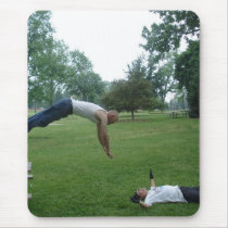 diving headbutt mousepads by LOCUST1984 diving headbutt mousepads