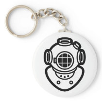 Diving Helmet Keychain