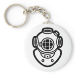 Diving Helmet Keychain
