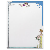 Diving in the Pool Letterhead