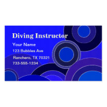 Diving Instructor business cards