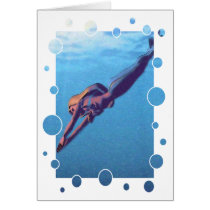 Diving Mermaid cards