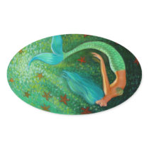 Diving Mermaid Stickers