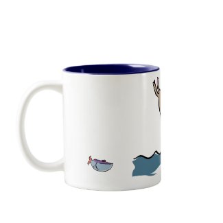 diving pig zazzle_mug