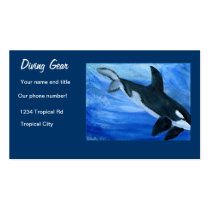Diving shop gear Business Card business cards