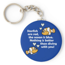Diving With You Keychain